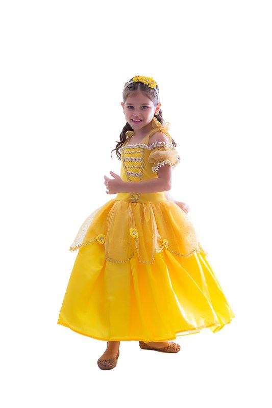 Fantasia Infantil Princesa Bela Luxo