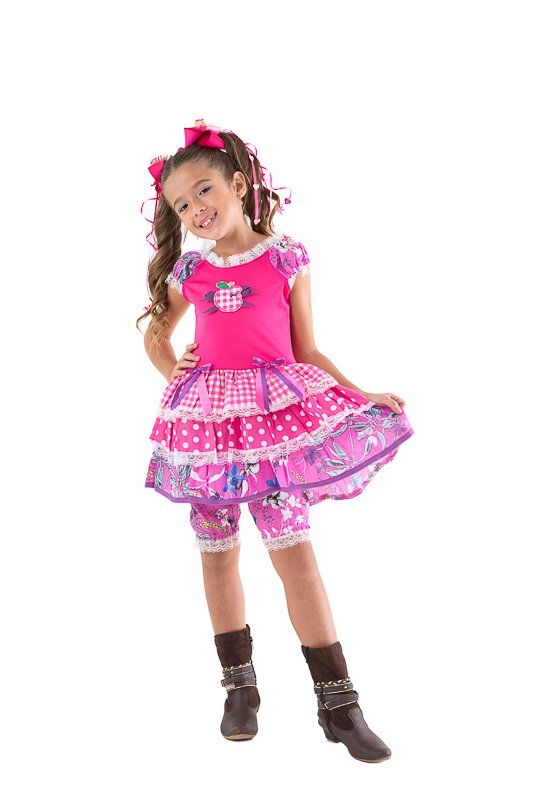 Vestido Infantil Festa Junina Maça Vestido Infantil Festa Junina Maça