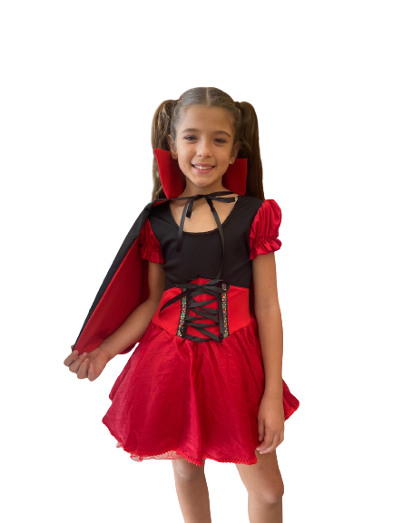 Halloween 2023 Fantasia Vampirinha Infantil Luxo Maravilhoso