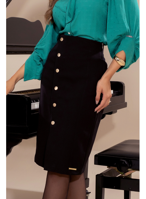 Saia de alfaiataria new arrivals preta