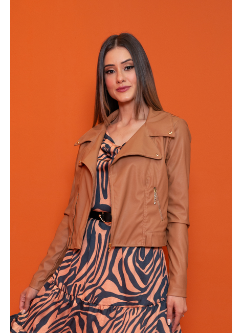Jaqueta best sale couro fake
