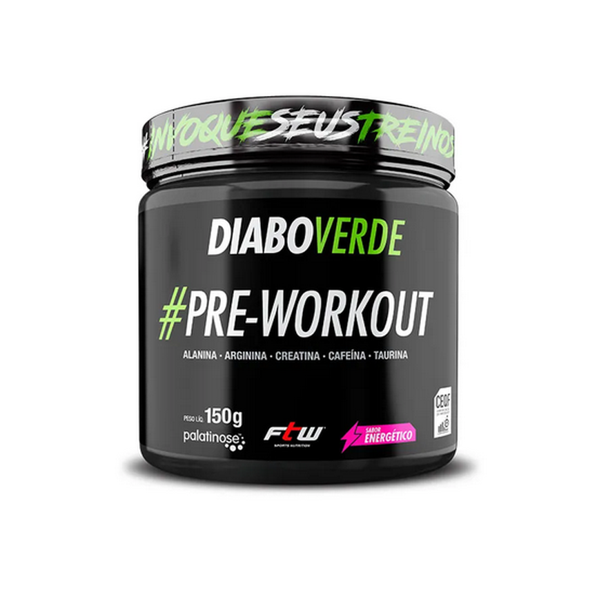 Diabo Verde Pré Treino Pre Workout 150g Diabo Verde Pré Treino Pre Workout 150g