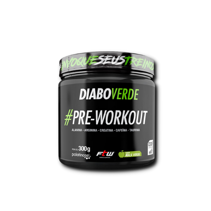 Diabo Verde Pré Treino Pre Workout 300g Diabo Verde Pré Treino Pre Workout 300g