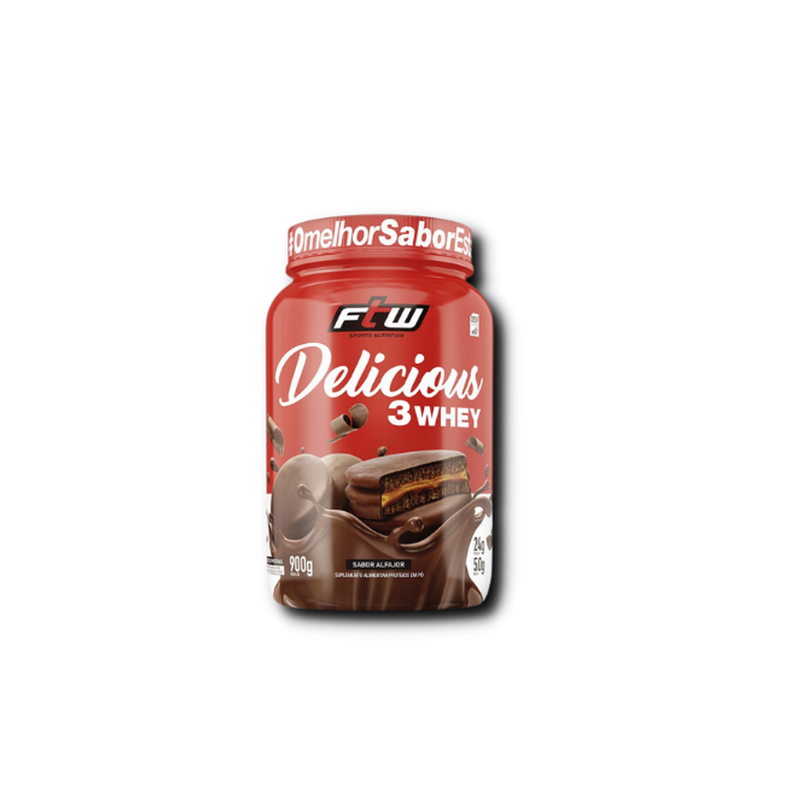 Delicious Whey Protein 3W FTW Sabores 900g Delicious Whey Protein 3W FTW Sabores 900g