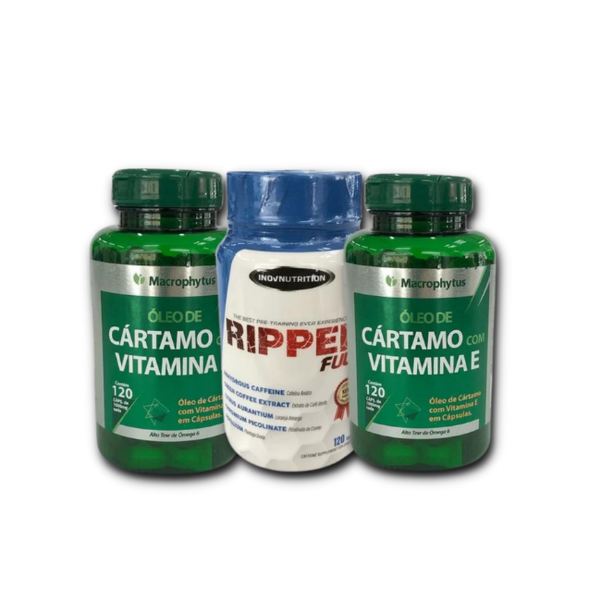 Kit Termogênico Ripped Full 120 Tabs + 2 Unidades Óléo de Cártamo 120 Cáps Cada Kit Termogênico Ripped Full 120 Tabs + 2 Unidades Óléo de Cártamo 120 Cáps Cada