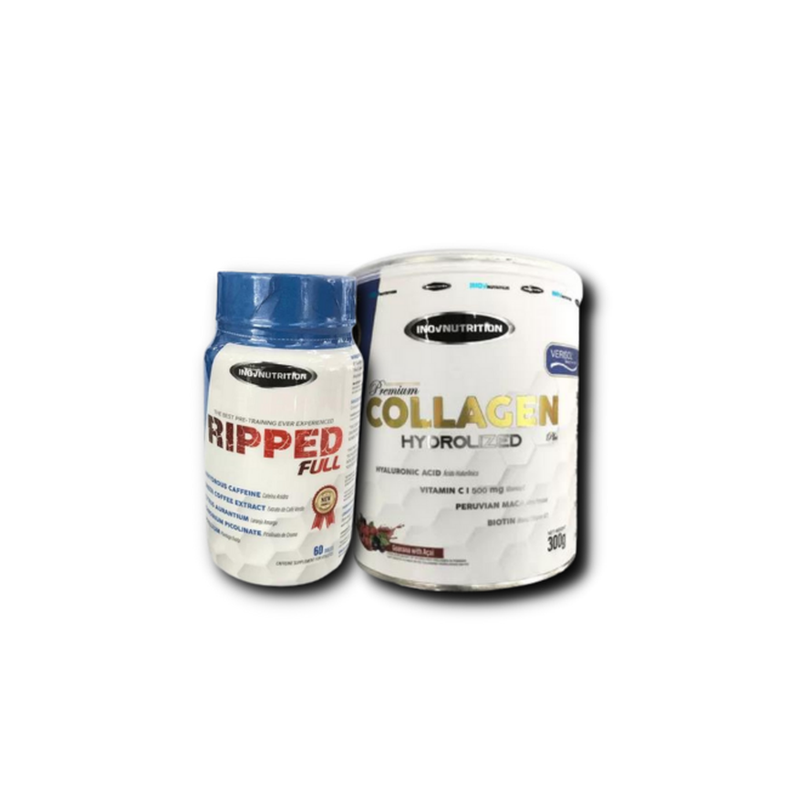 Kit Colágeno Verisol 5x1 + Ripped Full 60 Tabs Inov Nutrition Kit Colágeno Verisol 5x1 + Ripped Full 60 Tabs Inov Nutrition