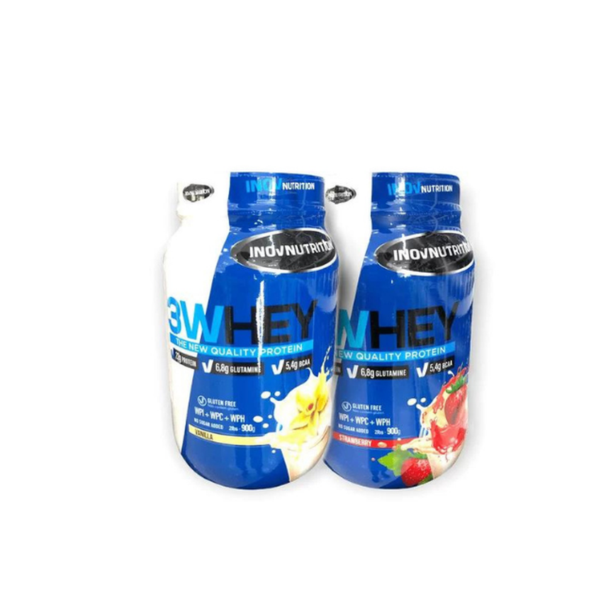 Kit 2 Potes Whey 3W Inov Nutrition 900g Cada Kit 2 Potes Whey 3W Inov Nutrition 900g Cada