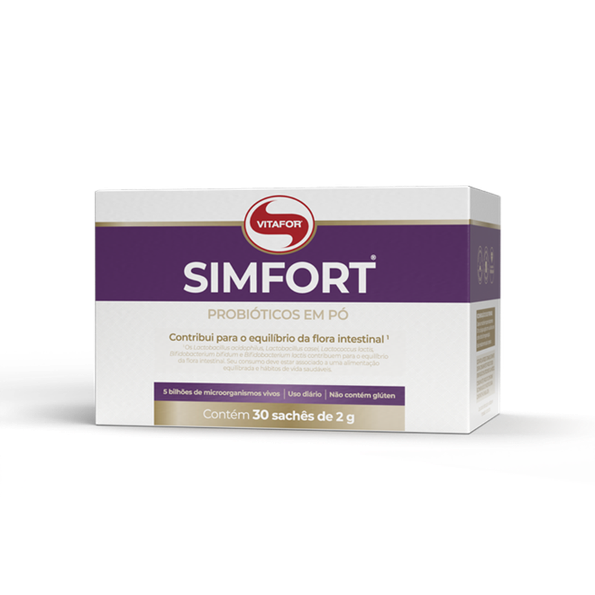 Probiótico Simfort 30 Sachês de 2g Vitafor Probiótico Simfort 30 Sachês de 2g Vitafor