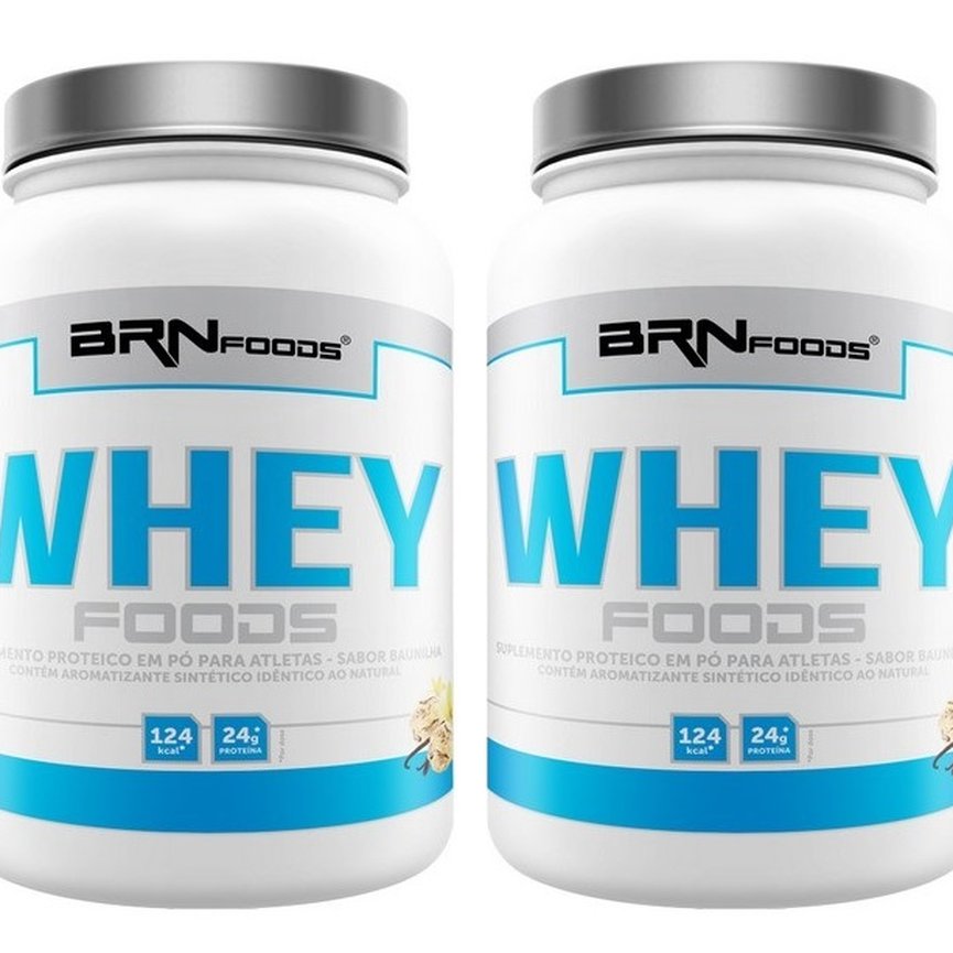 Kit 2 Unidades Whey Foods 2Kg Cada BRN Foods Kit 2 Unidades Whey Foods 2Kg Cada BRN Foods