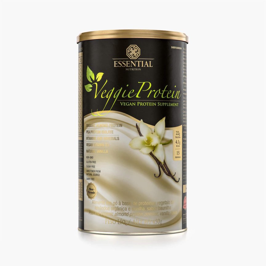 Veggie Protein Vanilla 455g Vegana Essential Nutrition Veggie Protein Vanilla 455g Vegana Essential Nutrition