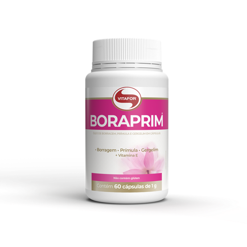 Boraprim Prímula, Borragem e Gergelim 60 Cáps Vitafor Boraprim Prímula, Borragem e Gergelim 60 Cáps Vitafor