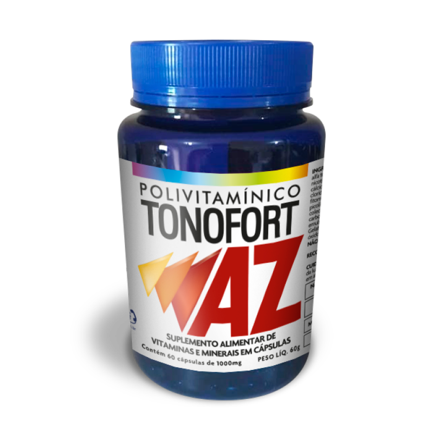 Polivitamínico Tonofort AZ 1g 60 Cápsulas Polivitamínico Tonofort AZ 1g 60 Cápsulas