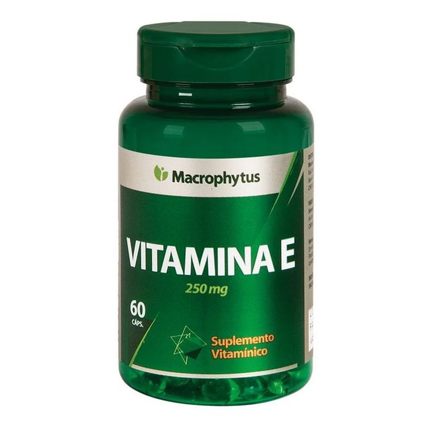 Vitamina E 60 Cápsulas 250mg Macrophytus Vitamina E 60 Cápsulas 250mg Macrophytus