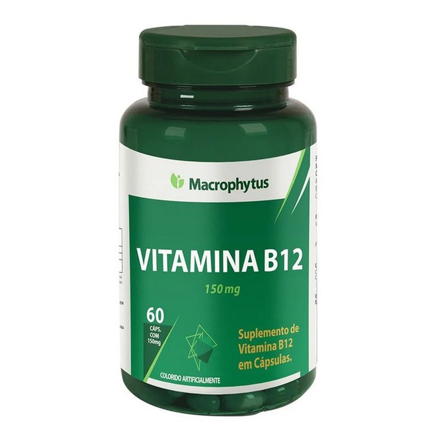 Vitamina B12 60 Cápsulas 150mg Macrophytus Vitamina B12 60 Cápsulas 150mg Macrophytus
