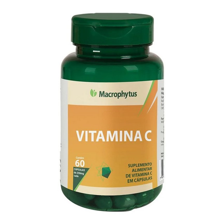 Vitamina C 60 Cápsulas 250mg Macrophytus Vitamina C 60 Cápsulas 250mg Macrophytus