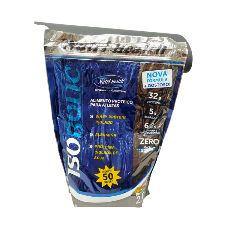 Whey Protein Isolado Isobolic Nutri Health 1,8Kg Whey Protein Isolado Isobolic Nutri Health 1,8Kg