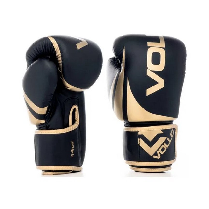 Luva de Boxe Muay Thai 14oz Dourada Training VFG80 Vollo Luva de Boxe Muay Thai 14oz Dourada Training VFG80 Vollo