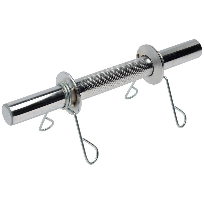 Barra Maciça 40cm Galvanizada Com Presilhas Barra Maciça 40cm Galvanizada Com Presilhas