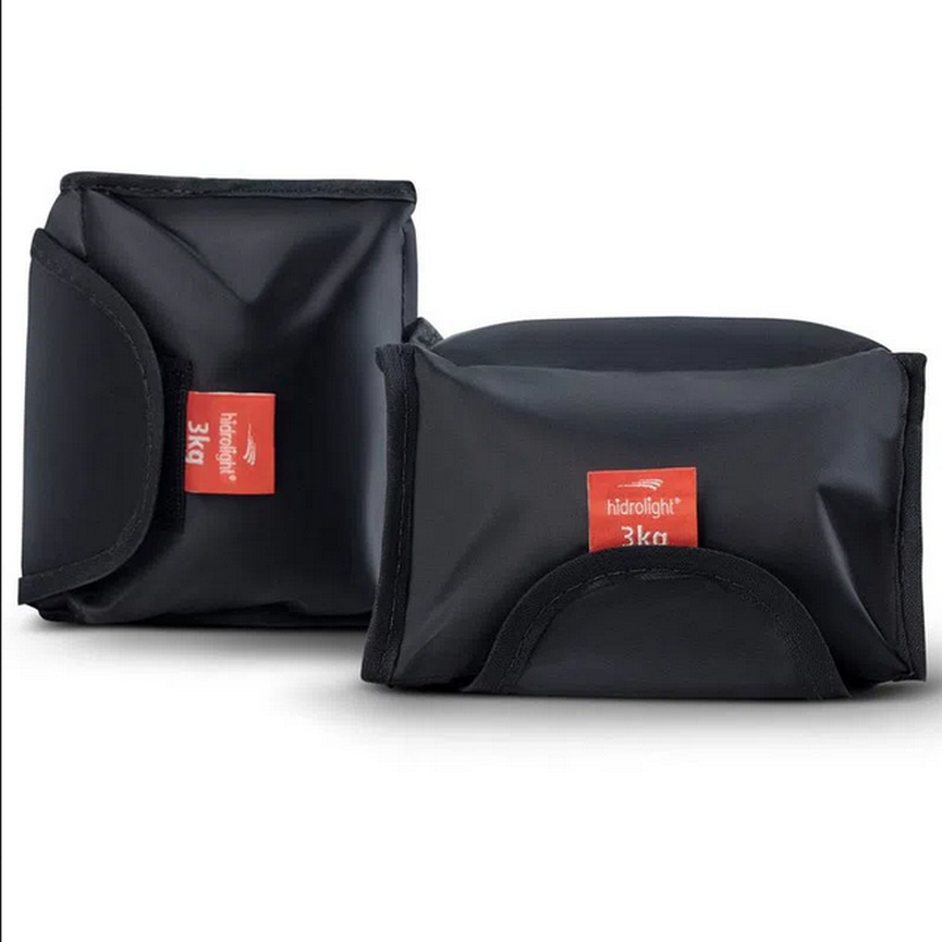 Par Caneleira de Peso Hidrolight 3Kg Cada Tornozeleira Par Caneleira de Peso Hidrolight 3Kg Cada Tornozeleira