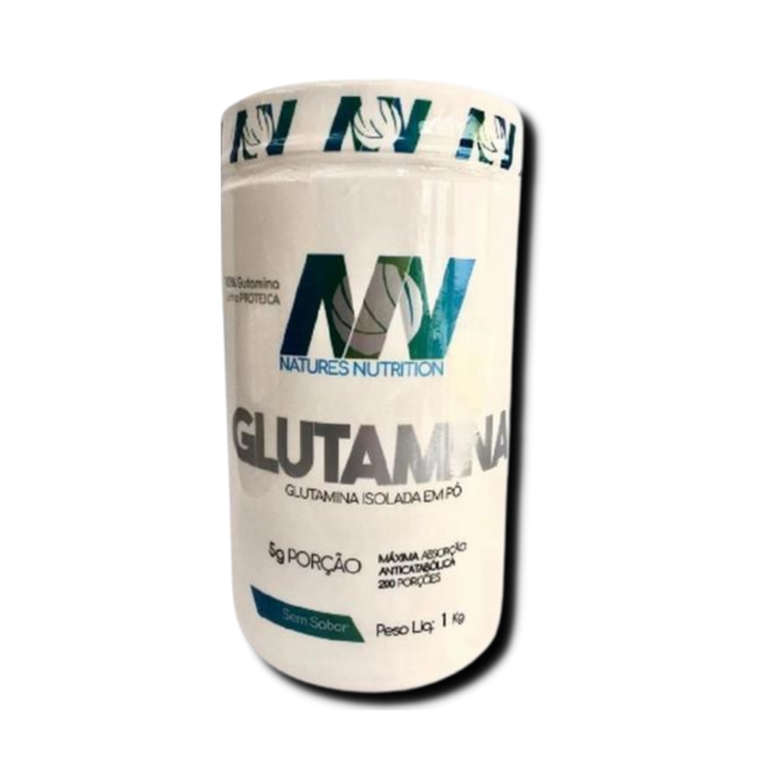 Glutamina Pura Isolada Natures Nutrition 1Kg Glutamina Pura Isolada Natures Nutrition 1Kg