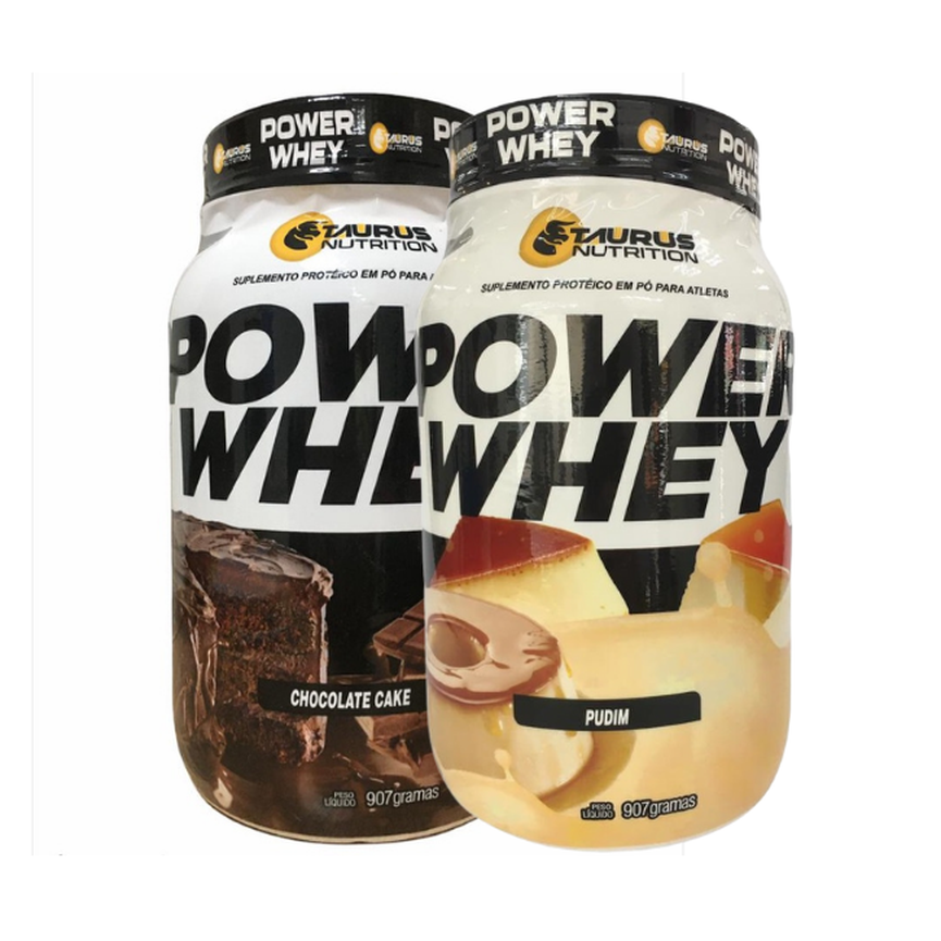 Kit 2x Power Whey Protein 3W Gourmet Taurus Nutrition 907g Cada Kit 2x Power Whey Protein 3W Gourmet Taurus Nutrition 907g Cada
