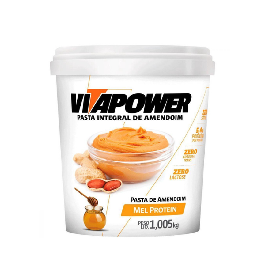 Pasta de Amendoim 1,005Kg Vitapower Mel Protein Pasta de Amendoim 1,005Kg Vitapower Mel Protein