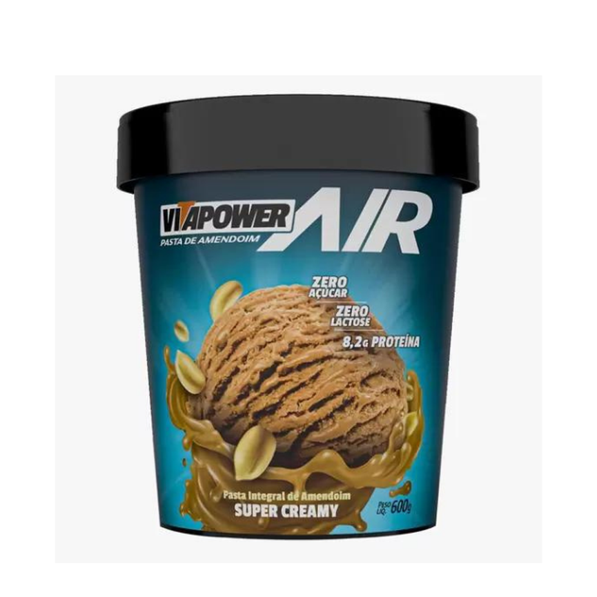 Pasta de Amendoim 600g Vitapower Air Super Creamy Pasta de Amendoim 600g Vitapower Air Super Creamy