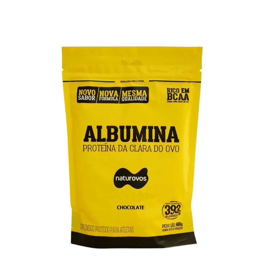 Albumina Sabores Naturovos Clara do Ovo Em Pó 500g Albumina Sabores Naturovos Clara do Ovo Em Pó 500g