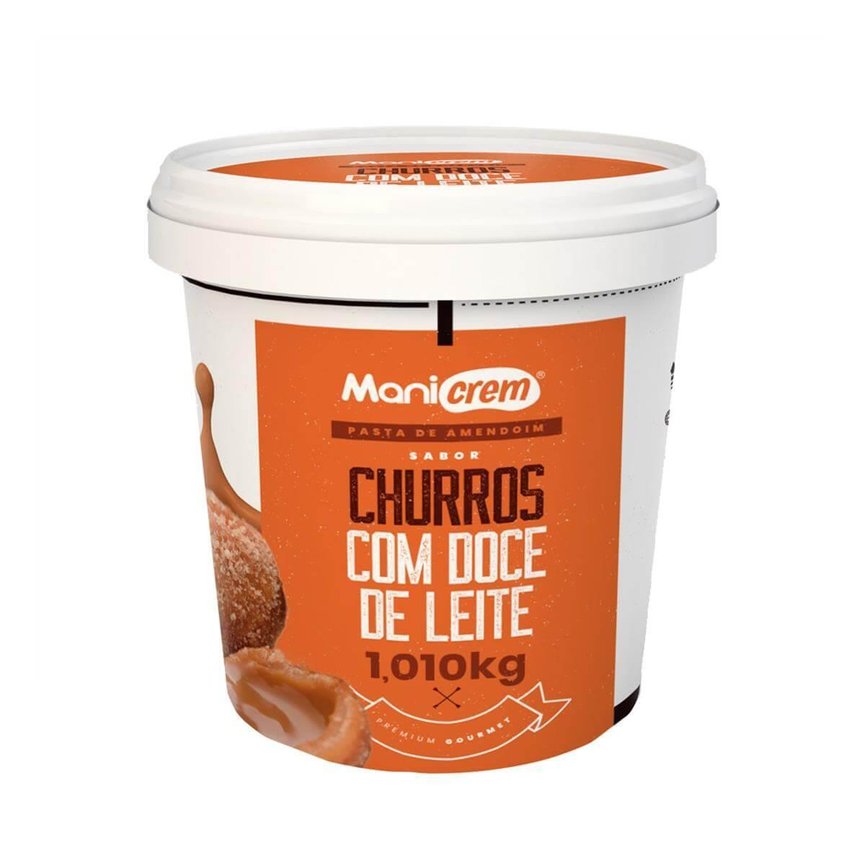 Pasta de Amendoim Manicrem Churros Doce de Leite 1,010Kg Pasta de Amendoim Manicrem Churros Doce de Leite 1,010Kg