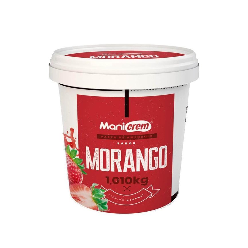 Pasta de Amendoim Manicrem Sabor Morango 1,010Kg Pasta de Amendoim Manicrem Sabor Morango 1,010Kg