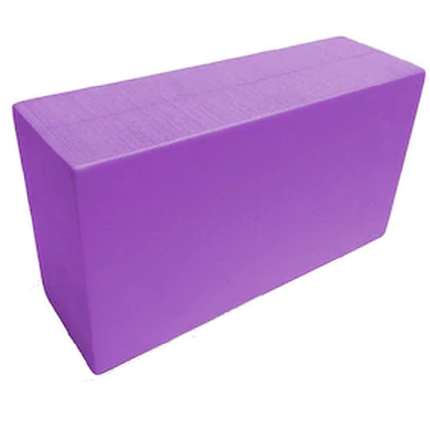 Bloco de Yoga e Pilates em EVA 23X15X7cm Roxo Claro