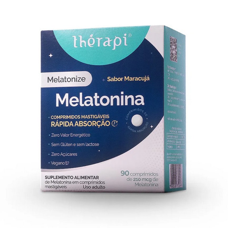 Melatonina Melatonize 90 Comprimidos 210mcg Maracujá Thérapi Melatonina Melatonize 90 Comprimidos 210mcg Maracujá Thérapi