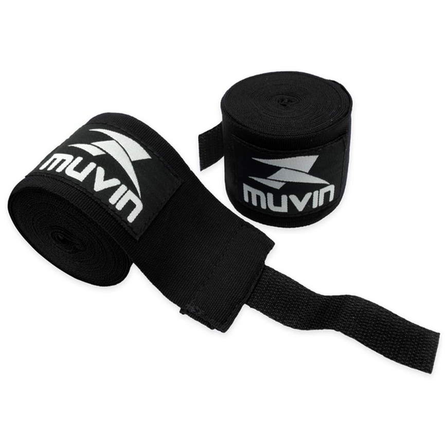 Bandagem Elástica Par Preto 5m X 5cm Muvin Bandagem Elástica Par Preto 5m X 5cm Muvin