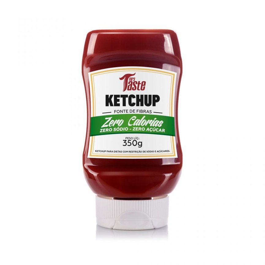 Molho Ketchup Zero Calorias 350g Mrs Taste Molho Ketchup Zero Calorias 350g Mrs Taste