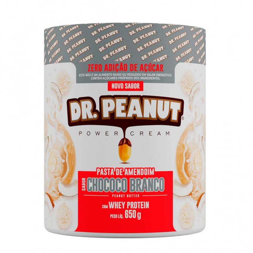 Pasta de Amendoim Dr Peanut Chococo Branco 650g Pasta de Amendoim Dr Peanut Chococo Branco 650g