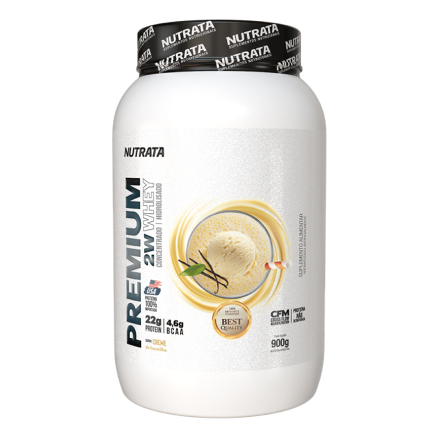 Premium 2W Whey 900g Nutrata Proteína 100% Importada Premium 2W Whey 900g Nutrata Proteína 100% Importada