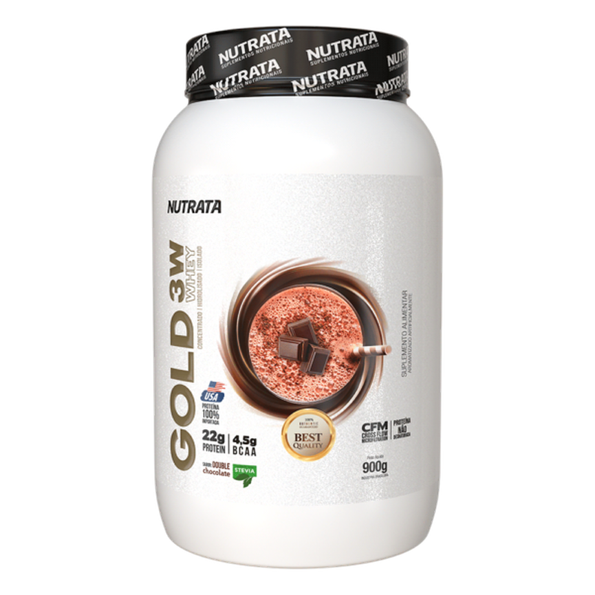 Gold 3W Whey 900g Nutrata Proteína 100% Importada Gold 3W Whey 900g Nutrata Proteína 100% Importada