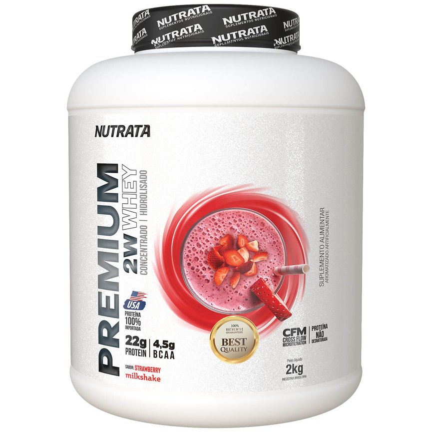 Premium 2W Whey 2Kg Nutrata Proteína 100% Importada Premium 2W Whey 2Kg Nutrata Proteína 100% Importada