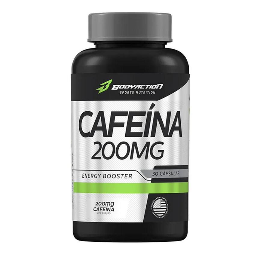 Cafeína 200mg 30 Cápsulas Body Action Cafeína 200mg 30 Cápsulas Body Action
