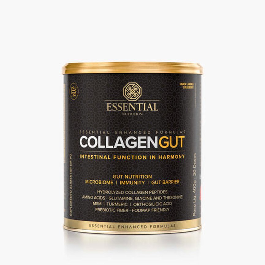 Collagen Gut Laranja e Blueberry 400g Essential Nutrition Collagen Gut Laranja e Blueberry 400g Essential Nutrition