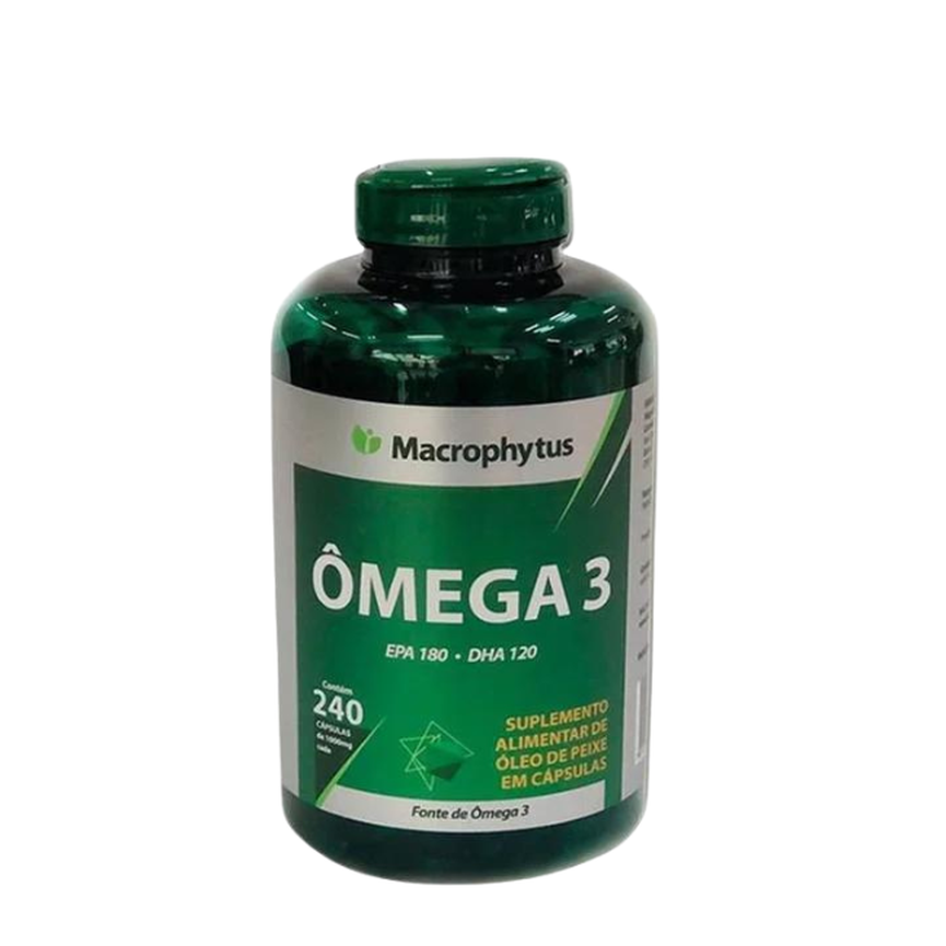 Ômega 3 1000mg 240 Cápsulas 1g Macrophytus Ômega 3 1000mg 240 Cápsulas 1g Macrophytus