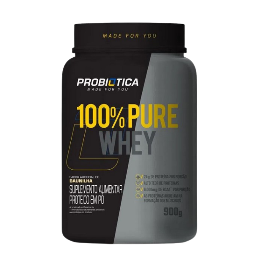 100% Pure Whey Protein Probiótica 900g 100% Pure Whey Protein Probiótica 900g