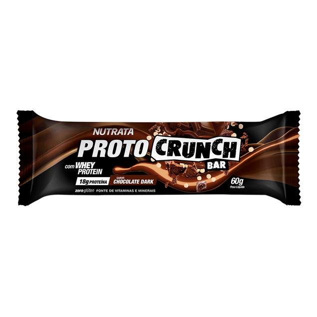 barra proteina proto crunch nutrata chocolate nossa forma suplementos