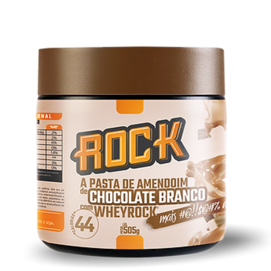 Pasta de Amendoim 500g Chocolate Branco Rock Peanut Pasta de Amendoim 500g Chocolate Branco Rock Peanut