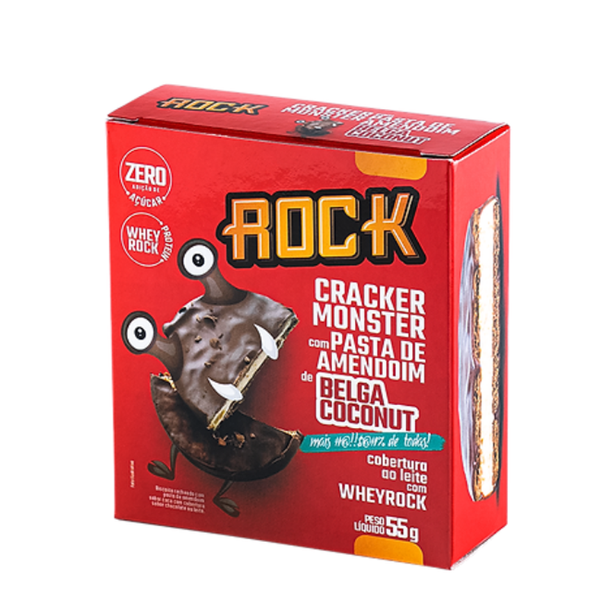 Cracker Monster Biscoito Recheado C/ Pasta de Amendoim 55g Cracker Monster Biscoito Recheado C/ Pasta de Amendoim 55g