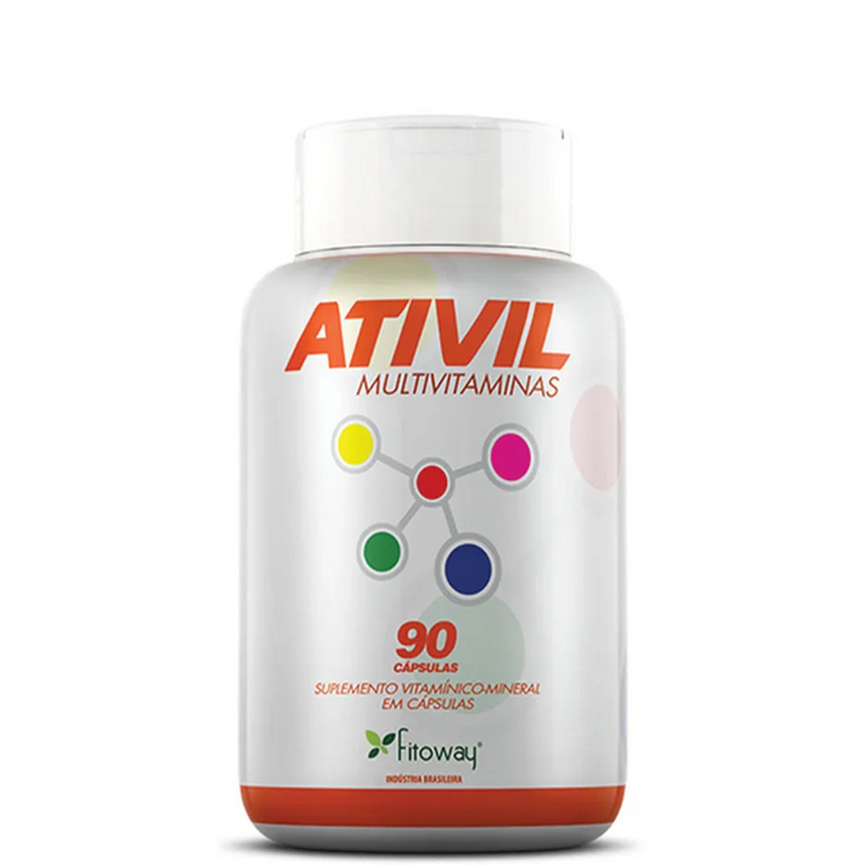Ativil Multivitaminas 90 Cápsulas Fitoway Ativil Multivitaminas 90 Cápsulas Fitoway