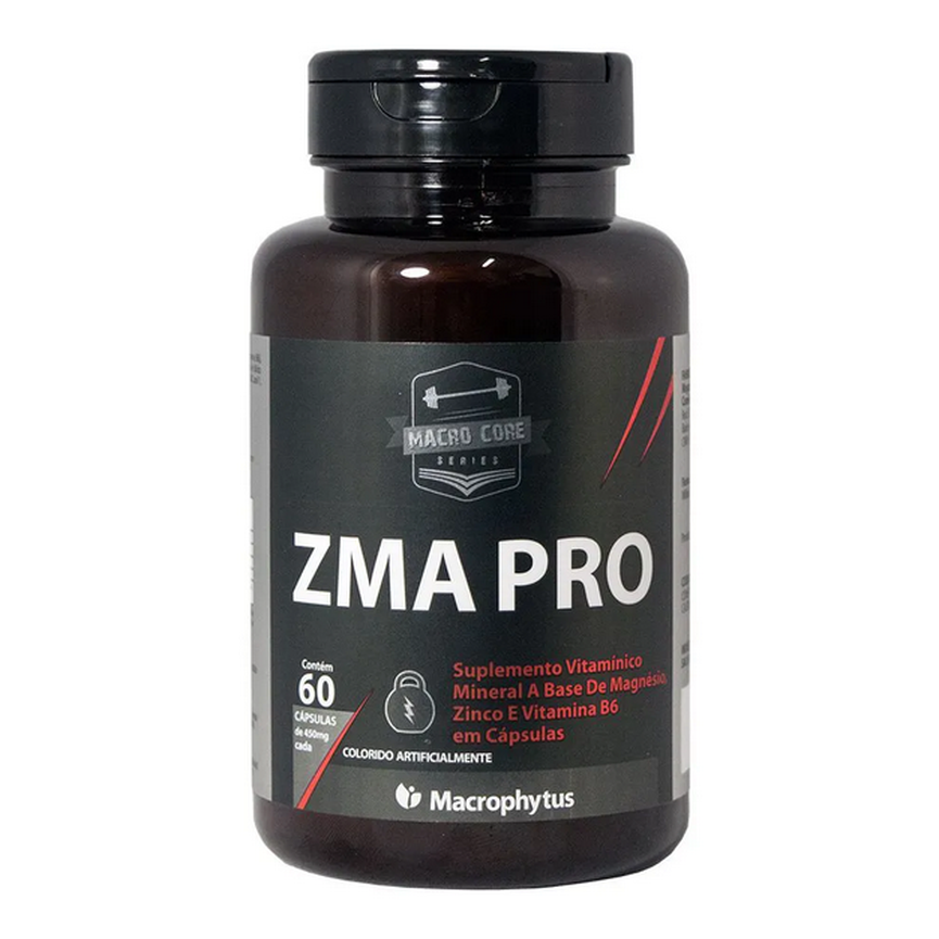 ZMA Pro 450mg 60 Cápsulas Macro Core Macrophytus ZMA Pro 450mg 60 Cápsulas Macro Core Macrophytus