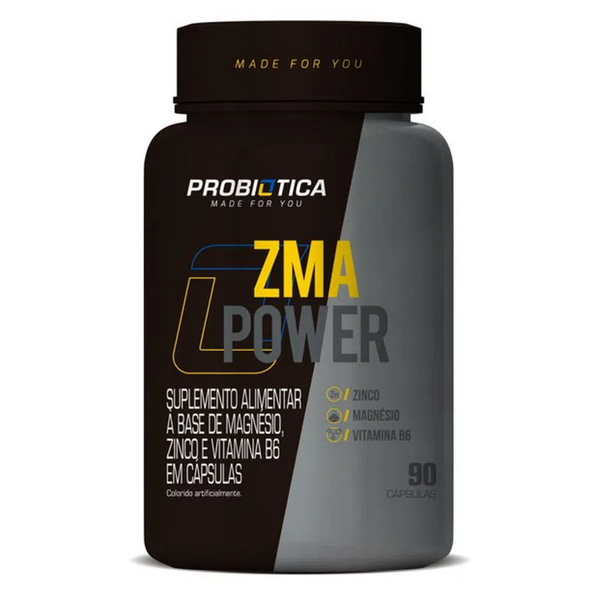 Zma Power 90 Cáps Zinco Magnésio Vitamina B6 Probiótica Zma Power 90 Cáps Zinco Magnésio Vitamina B6 Probiótica