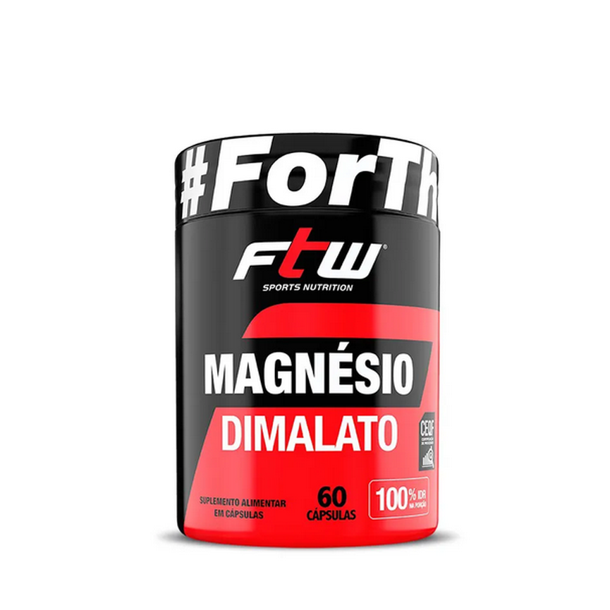 Magnésio Dimalato 60 Cápsulas FTW Magnésio Dimalato 60 Cápsulas FTW