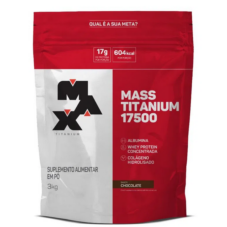 Hipercalórico Mass Titanium 17500 3Kg Max Titanium Hipercalórico Mass Titanium 17500 3Kg Max Titanium